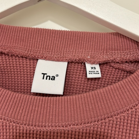 TNA waffle long sleeve T shirt - Picture 2 of 7